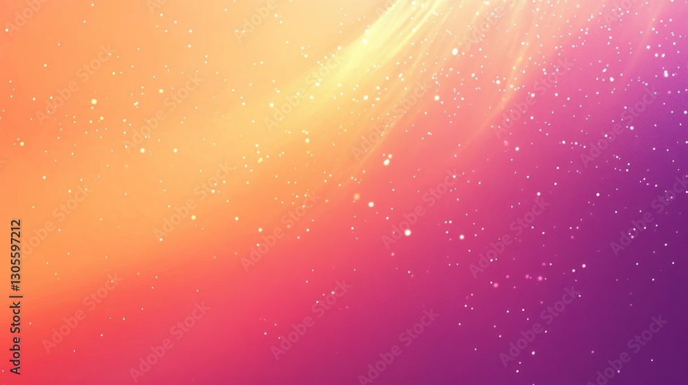 Poster A beautiful gradient background with many shining particles of light