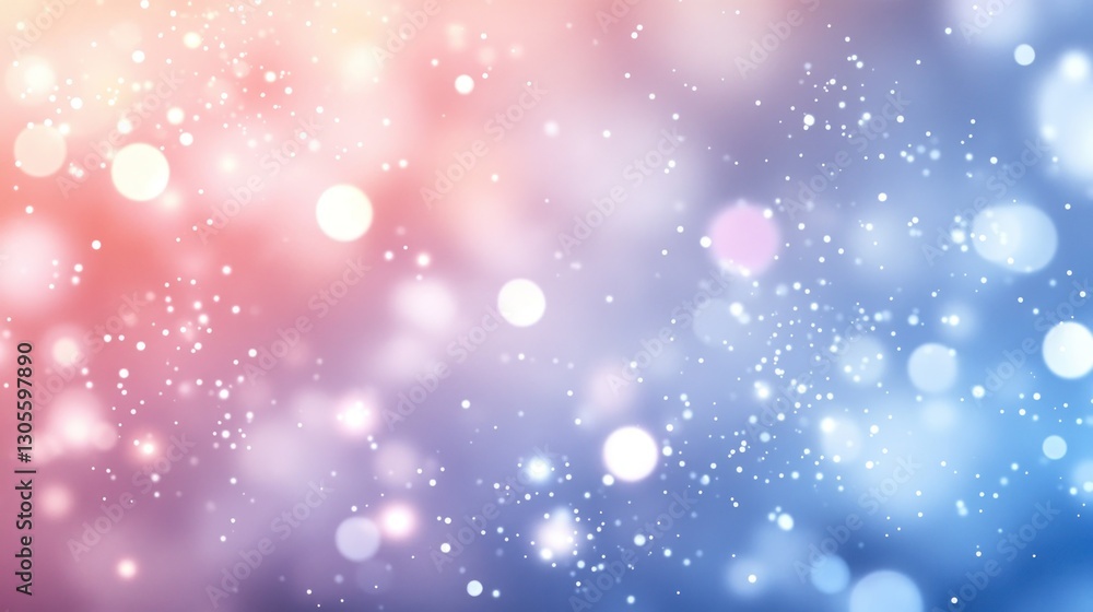 Poster an abstract and beautiful illustration of colorful bright bokeh