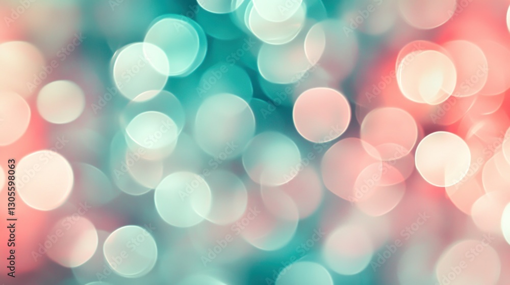 Aufkleber Colorful lights creating beautiful circular bokeh in a smooth pattern