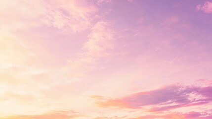 A beautiful sky full of pastel colors and fluffy clouds