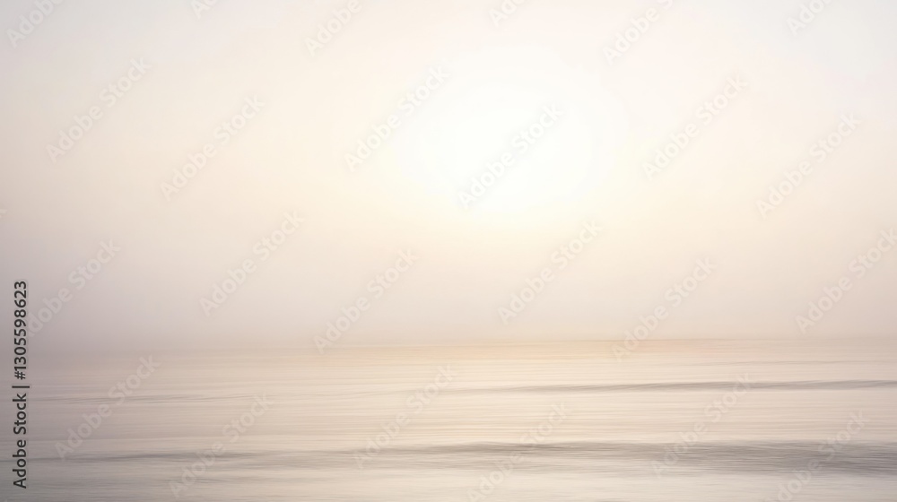Poster calm oceanic landscape with soft colors and a gentle light