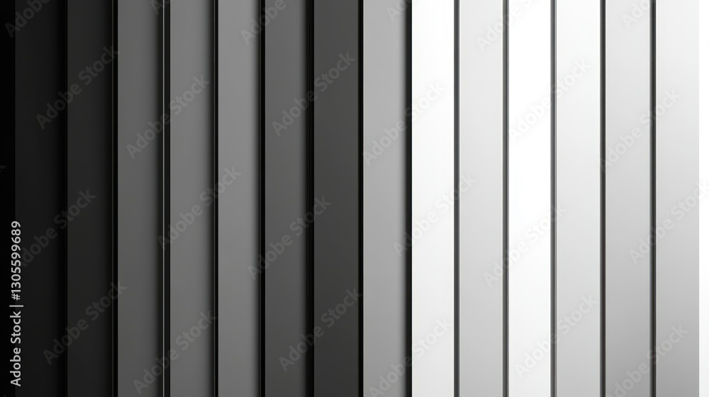 Aufkleber Simple parallel vertical lines showing a gradient of shades of gray