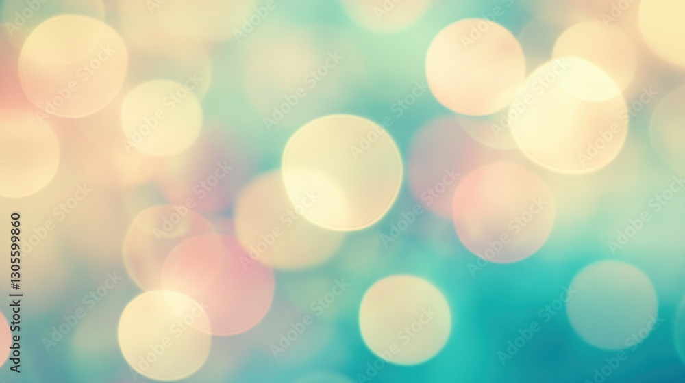 Poster Abstract colorful blurred lights with various soft colorations and gradients