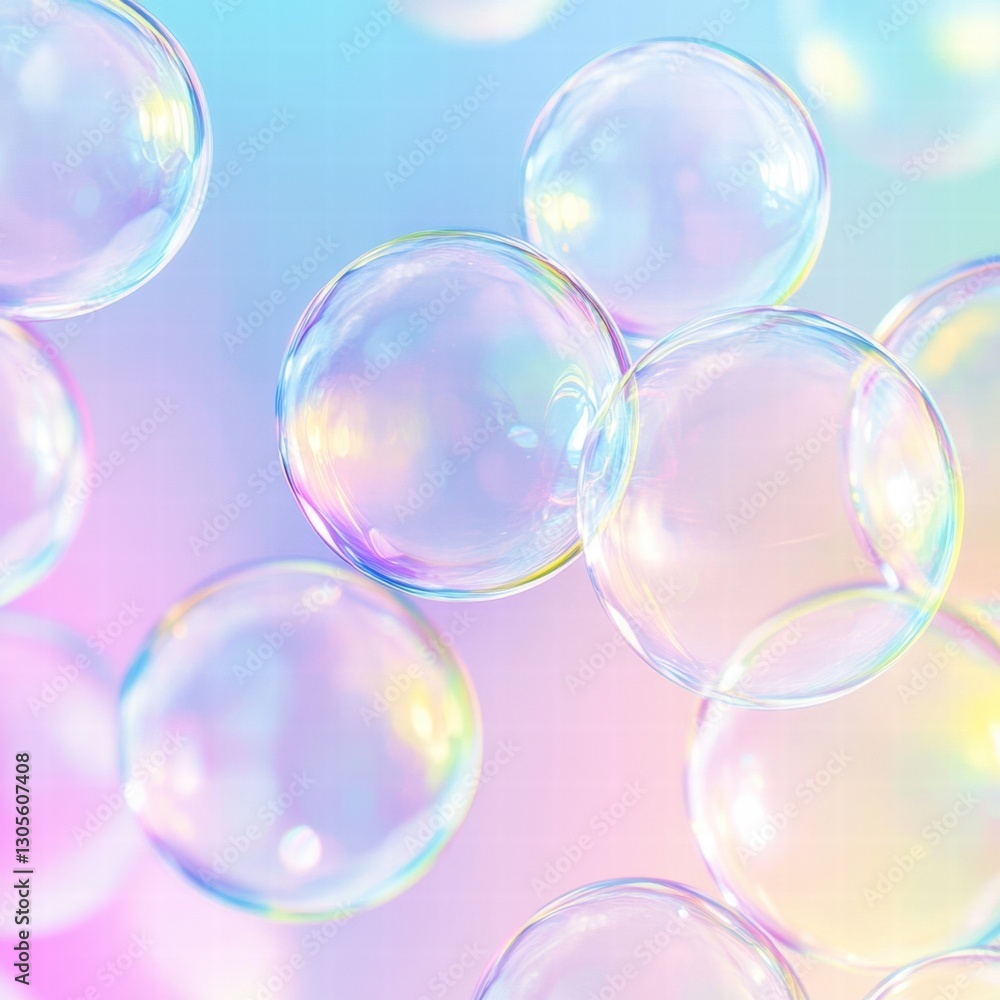 Poster colorful bubbles in a repeating pattern create a visually striking and vibrant atmosphere for variou