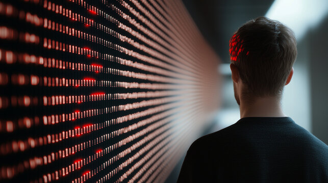 Hacker Encountering Blockchain Encryption and Error Codes