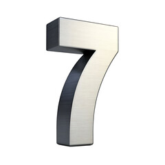 brushed steel number 7