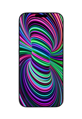 modern smartphone isolated on a white background. 3d render