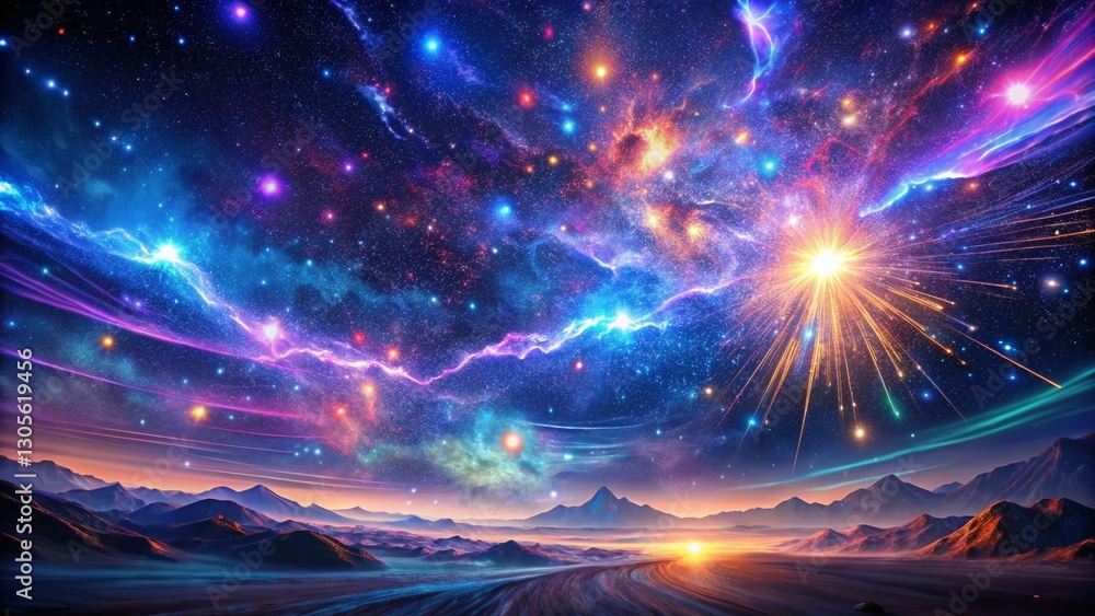 Poster night bloom: generative ai, exploding with knowledge and creativity