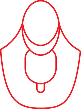 Women handbag icon vector outline, bag icon SVG, transparent PNG, handbag icon