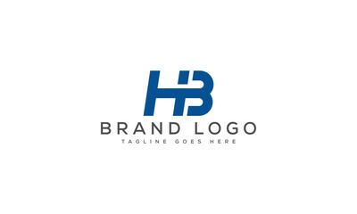 letter HB logo design vector template design for brand.