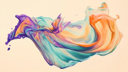 Abstract paint splash, vibrant colors