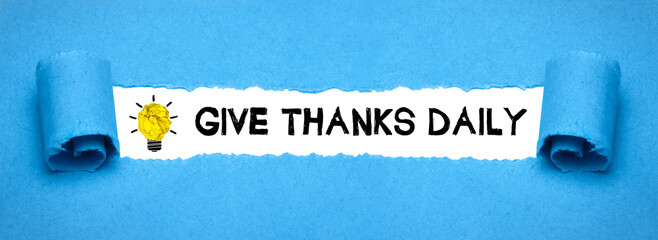 Give Thanks Daily	
