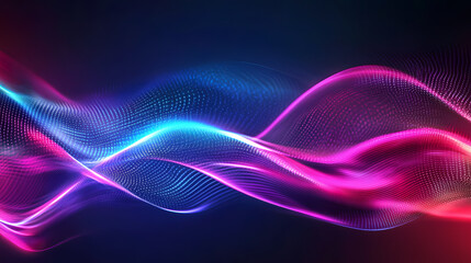 Abstract digital art piece colorful futuristic design background led light. Movement - River. Illustration