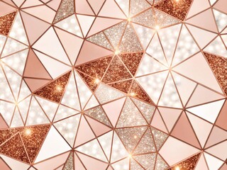 Fototapeta premium Rose Gold Glitter Minimalist Pattern, Modern Abstract Night Photography Background