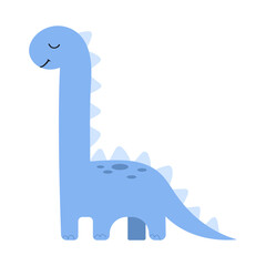 Blue dinosaur vector illustration