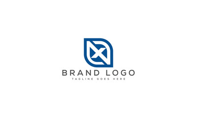 Naklejka premium letter X logo design vector template design for brand.