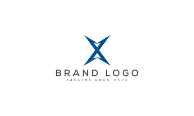 letter X logo design vector template design for brand.
