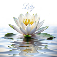 Elegant water lily symbolizing beauty and calm