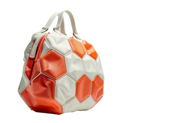 Trendy Hexagonal Pattern Bag Design Isolated on Transparent Background