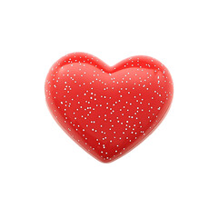 Fototapeta premium 3D sparkly heart emoji