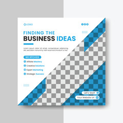 corporate business marketing post or social media post design high quality premium vector template