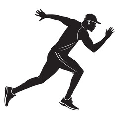 Energetic Sports Illustration with Abstract Elements