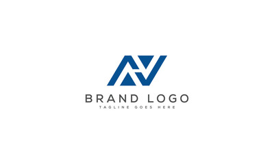 letter AV logo design vector template design for brand.