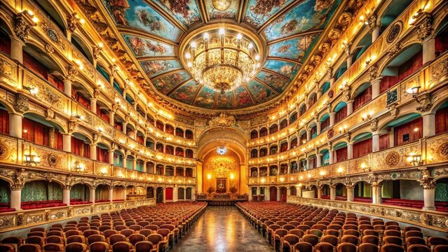 Teatro La Fenice Venice Interior, May 2024: Grand Architectural Details