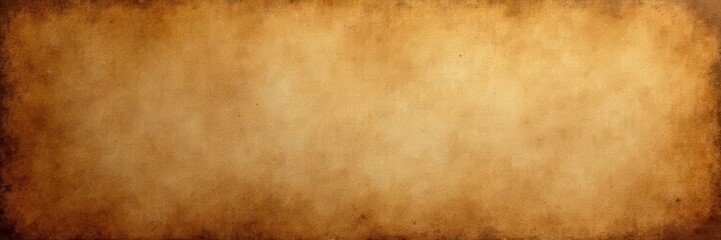 Obraz premium Aged paper panoramic texture Deep brown, faded, distressed, vintage , material, image