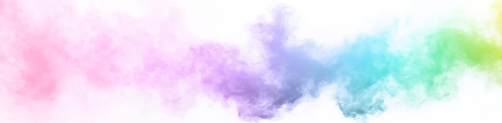 Obraz premium vibrant, rainbow-colored powder explosion on a white background,