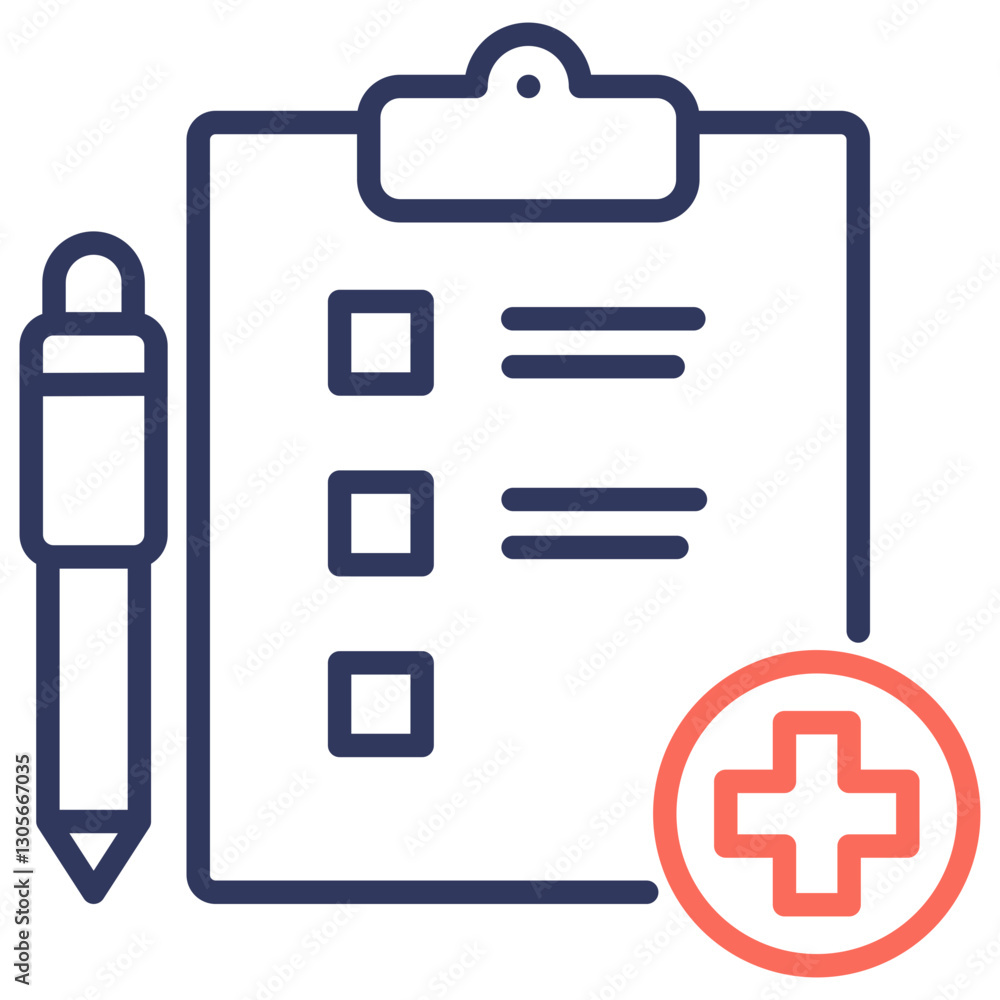 Poster add task dual tone icon