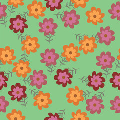 Elegant floral pattern in small hand draw flowers. Liberty style. Floral seamless background for fashion prints. Vintage print. Seamless vector texture. Spring bouquet.