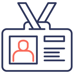 Id Card Dual Tone Icon