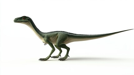 velociraptor dinosaurs with a white background