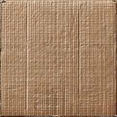 A minimalist 2D cardboard box depicted as a flat surface with no depth or perspective.