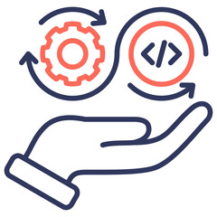 Continuous Dual Tone Icon