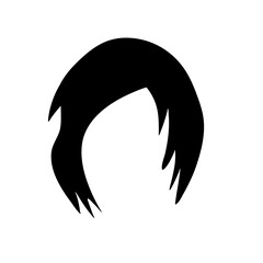 Naklejka premium Hairstyle silhouettes 