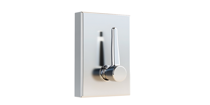 Modern metallic light switch icon