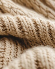 Chunky Knit Blanket Close Up in Cozy Winter Setting with Natural Light and Soft Focus Perfect for Hygge Lifestyle