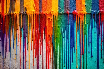 Whimsical Paint Drip Wall Art for Kids Room Decor - Urban Exploration Style