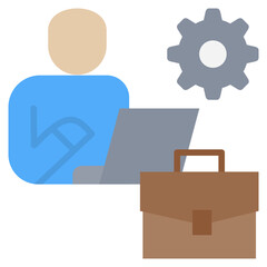 Worker Flat Icon