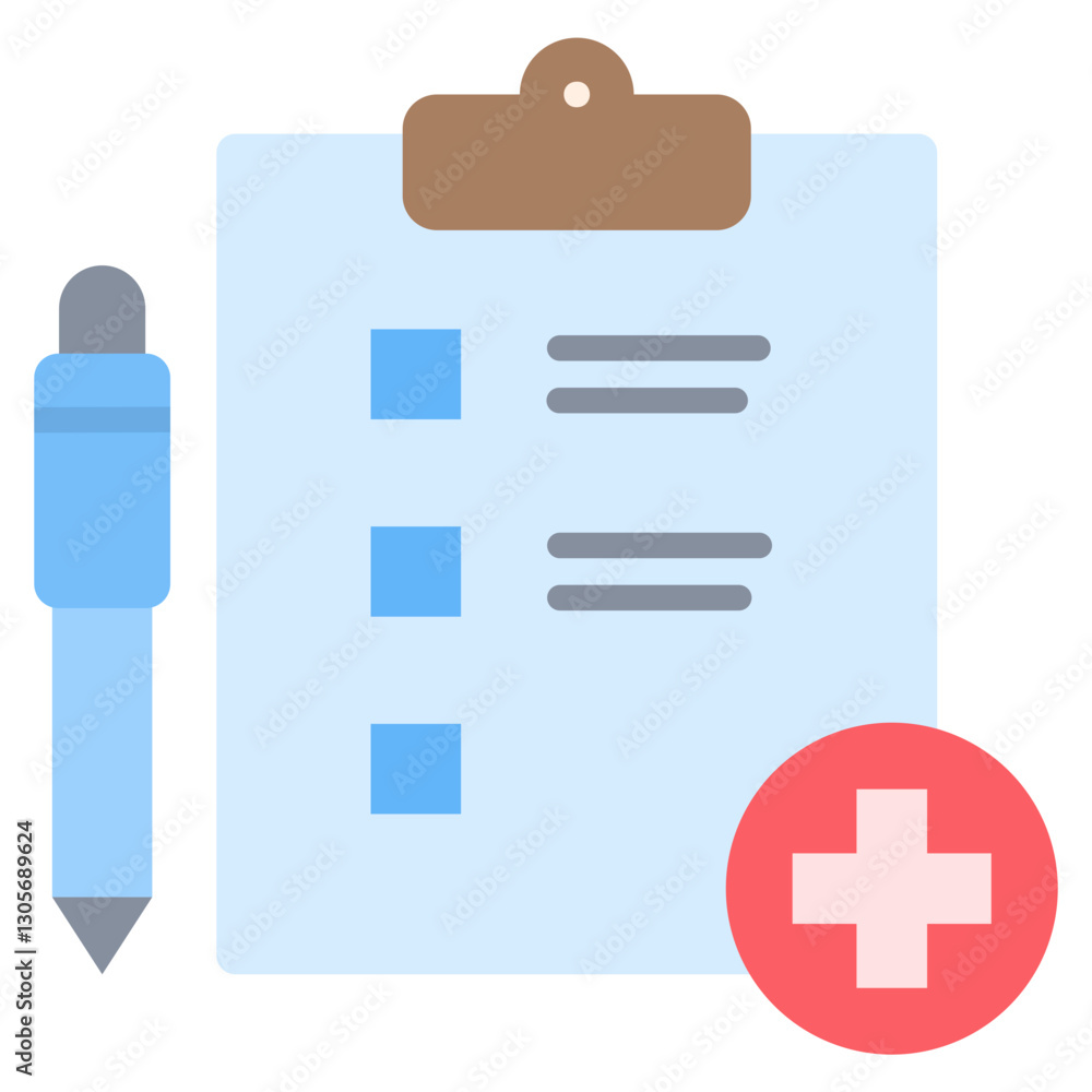 Poster add task flat icon