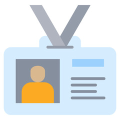 Id Card Flat Icon