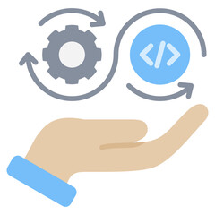 Continuous Flat Icon