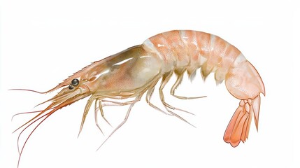Shrimp harvest action coastal waters illustration marine environment close-up view seafood concept