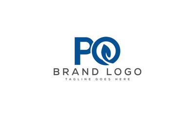 letter PO logo design vector template design for brand.