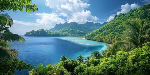 Exotic Island Ocean View
