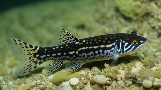 Spined loaches (Cobitis taenia) on the bottom