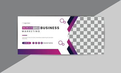 modern social cover photo design template