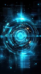 Fototapeta premium High tech background template design.